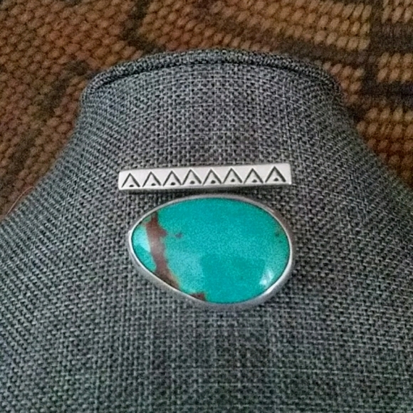 Native American Navajo Turquoise Pendant - Picture 1 of 6